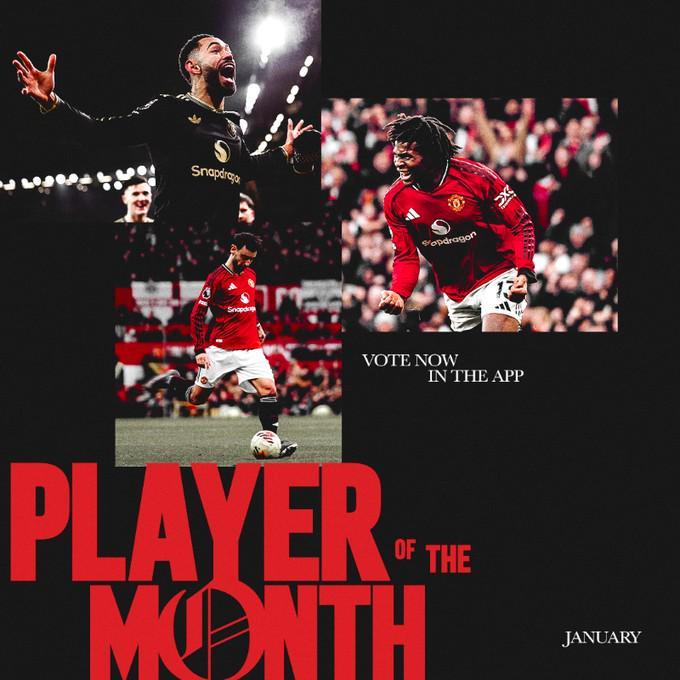 米兰体育官方网站-曼联1月最佳球员候选：库尼亚、多古、B费