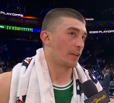 米兰体育官方网站-普里查德谈今日再次命中压哨三分：我觉得自己有这种能力